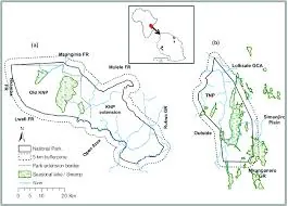 Katavi floodplains with hippo pools