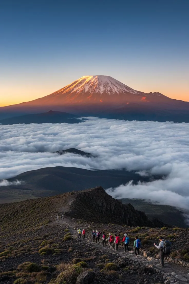 Machame Route Kilimanjaro through cloud forest